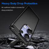 Husa de protectie Techsuit Carbon Silicone compatibil cu Xiaomi Redmi Note 13 Pro 4G / Poco M6 Pro 4G, Albastru