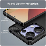 Husa de protectie Techsuit Carbon Silicone compatibil cu Xiaomi Redmi Note 13 Pro 4G / Poco M6 Pro 4G, Albastru