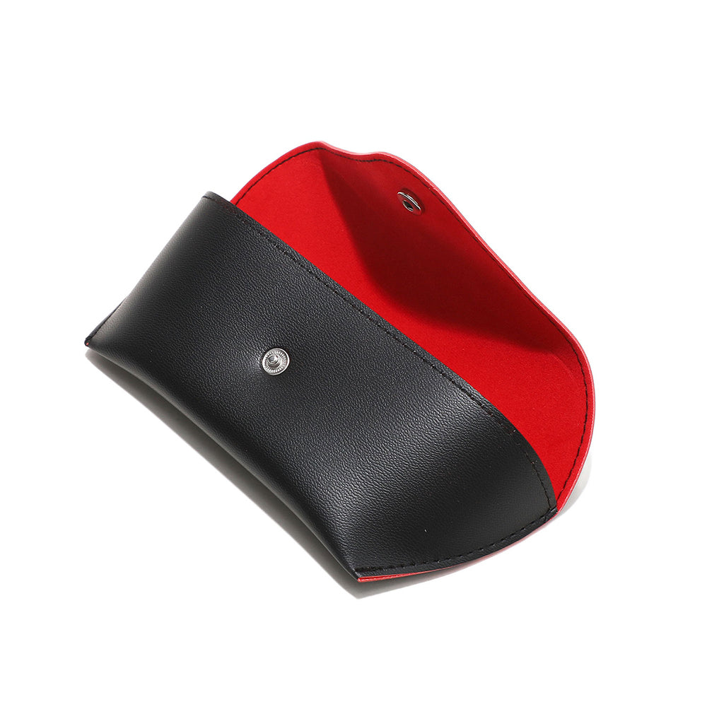 Techsuit Glasses Case (ETOB1), Eco Leather, 167 x 70 x 40mm, Negru