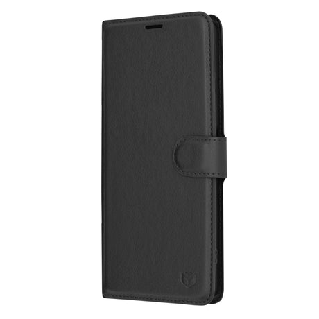 Husa de protectie Techsuit Leather Folio compatibil cu OnePlus 12R, Negru