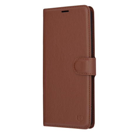 Husa de protectie Techsuit Leather Folio compatibil cu OnePlus 12R, Maro