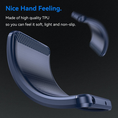 Husa de protectie Techsuit Carbon Silicone compatibil cu Xiaomi Redmi Note 13 4G, Albastru