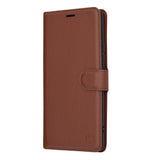 Husa de protectie Techsuit Leather Folio compatibil cu Realme 12 Pro / 12 Pro+, Maro