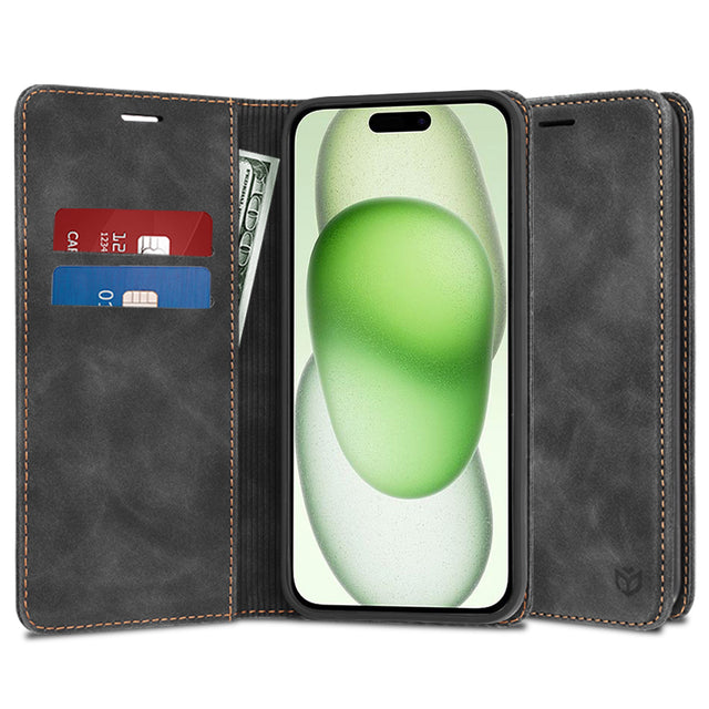 Husa de protectie Techsuit Confy compatibil cu iPhone 15 Plus, Negru