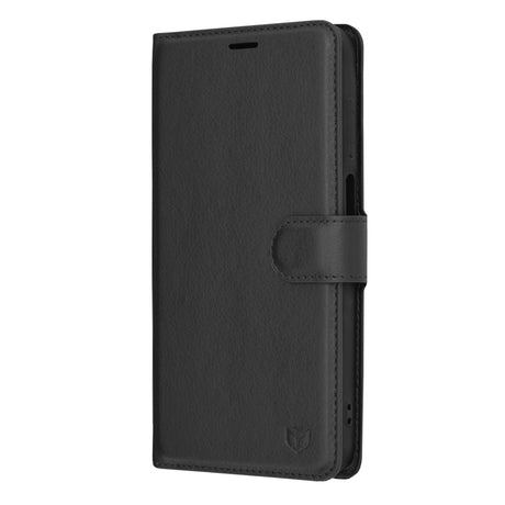 Husa de protectie Techsuit Leather Folio compatibil cu Samsung Galaxy A15 4G / A15 5G, Negru