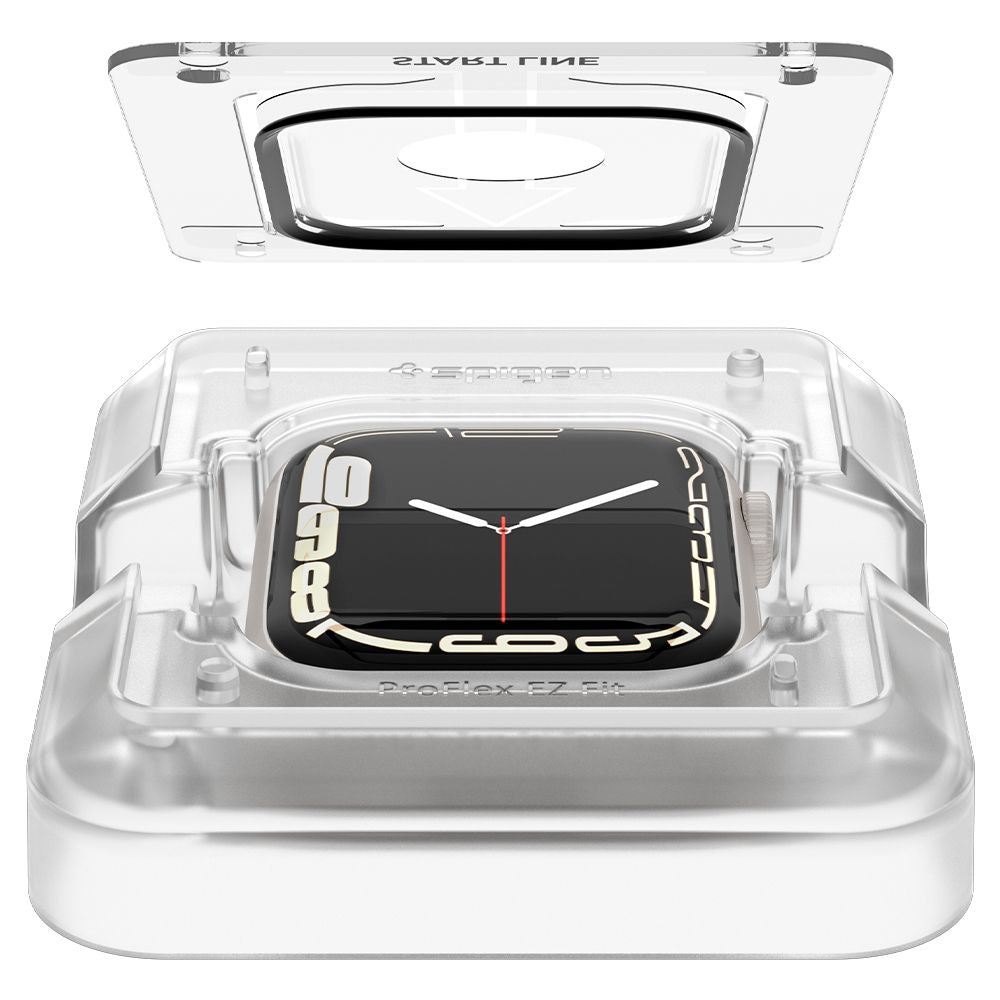 Accesoriu smartwatch Spigen (set de 2) ProFlex EZ Fit (AFL04051) compatibil cu Apple Watch 7 / 8 / 9 (45mm), Negru