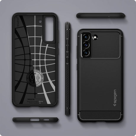 Husa pentru Samsung Galaxy S21 FE 5G - Spigen Rugged Armor (ACS03049) - Black