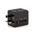 Incarcator Techsuit Travel Adapter (HHT148), PD20W, QC, USB, Type-C, EU, UK, AUS, US, Negru