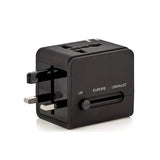 Incarcator Techsuit Travel Adapter (HHT148), PD20W, QC, USB, Type-C, EU, UK, AUS, US, Negru