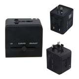 Incarcator Techsuit Travel Adapter (HHT148), PD20W, QC, USB, Type-C, EU, UK, AUS, US, Negru