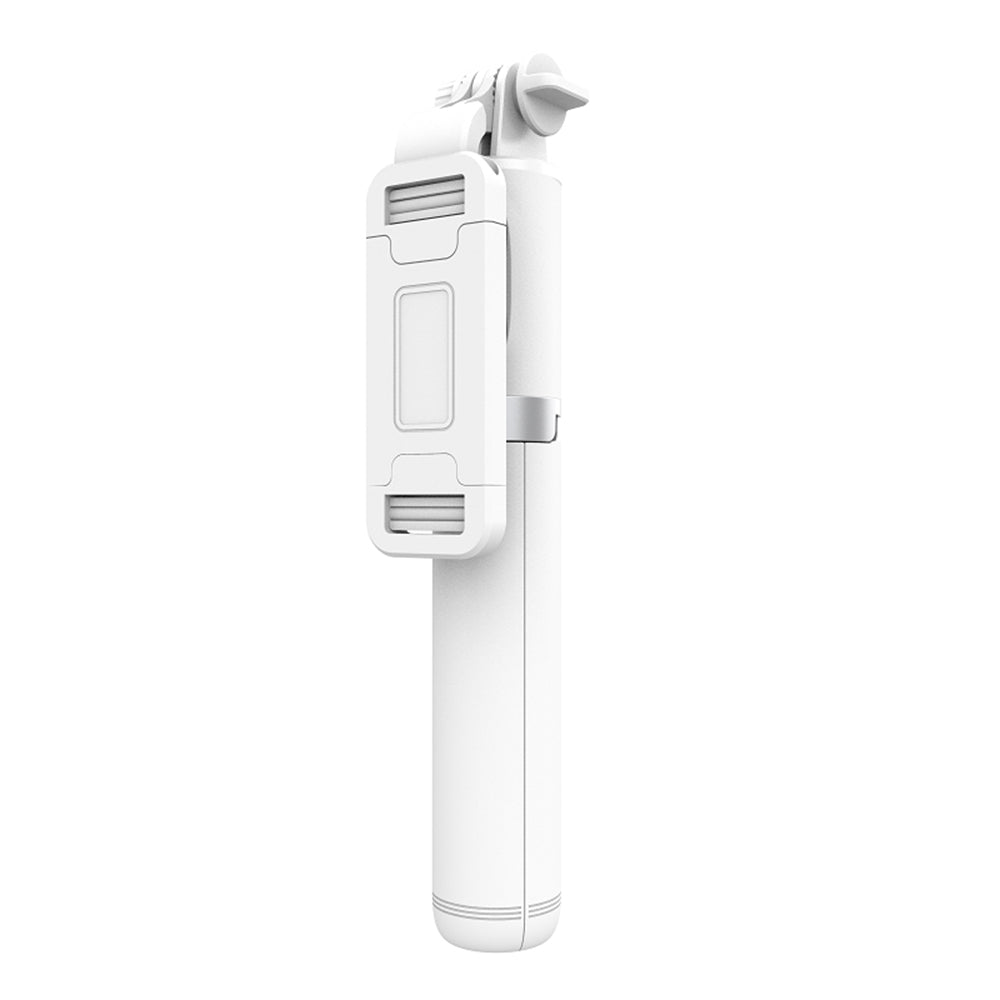 Suport Techsuit Selfie Stick (Q01), with Bluetooth Remote Control and Stable Tripod Mount, 101cm, Alb