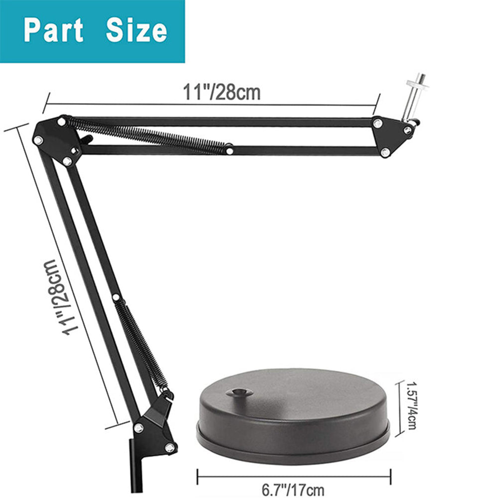 Suport Techsuit (GT6), Adjustable Arm for Multipurpose Use with 1/4" Screw Compatibility, Negru