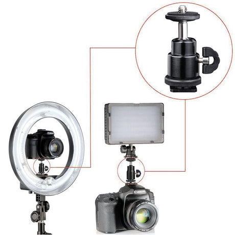 Suport Techsuit Swivel Junnx (BH-2), for GoPro Action Camera, Adjustable, Tripods, with 1/4" Screw Compatibility, Negru