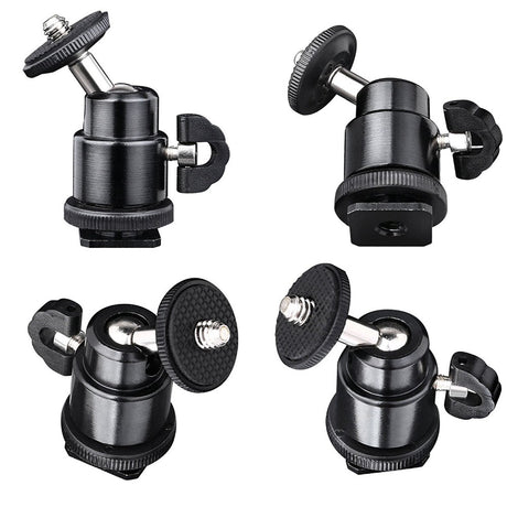 Suport Techsuit Swivel Junnx (BH-2), for GoPro Action Camera, Adjustable, Tripods, with 1/4" Screw Compatibility, Negru