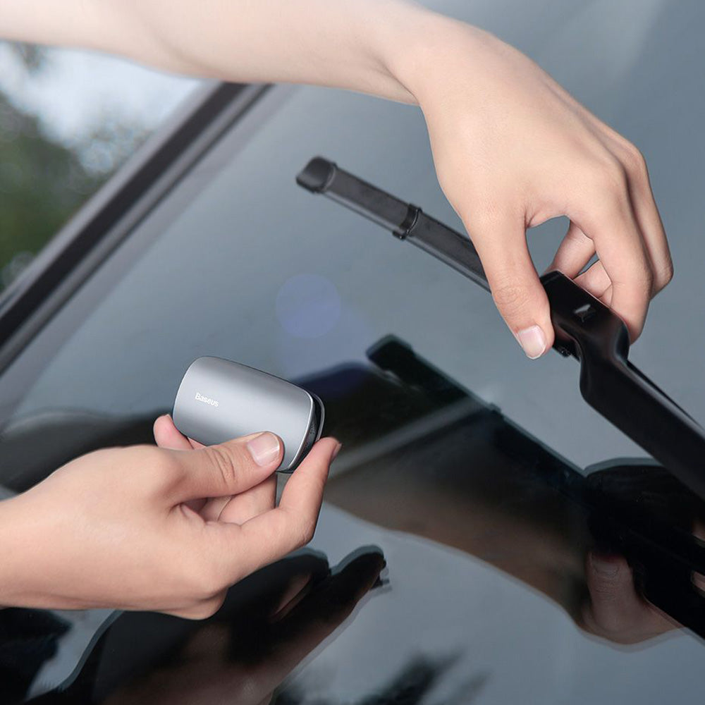 Gadget Baseus Car Wiper Regenerator (CRXFQ-0S), One-touch Repair, with Portable Lanyard, Fine Sanding Strip, Metal, Argintiu