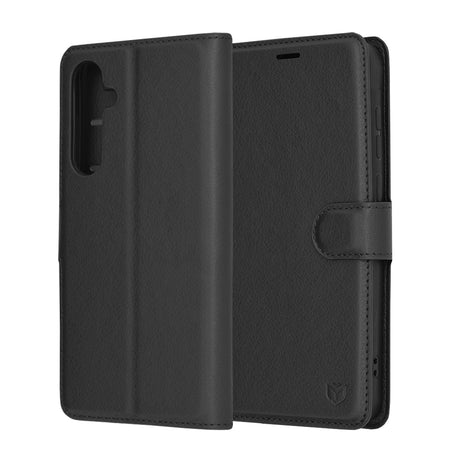 Husa de protectie Techsuit Leather Folio compatibil cu Samsung Galaxy A55 5G, Negru