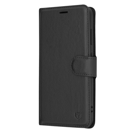 Husa de protectie Techsuit Leather Folio compatibil cu Samsung Galaxy S24, Negru