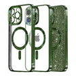 Husa de protectie Techsuit Luxury Glitter MagSafe compatibil cu iPhone 12 Pro, Deep Green