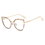 Techsuit Anti-Blue Light Glasses Reflex Metal (F95597-C13), Butterfly, Leopard