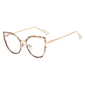 Techsuit Anti-Blue Light Glasses Reflex Metal (F95597-C13), Butterfly, Leopard