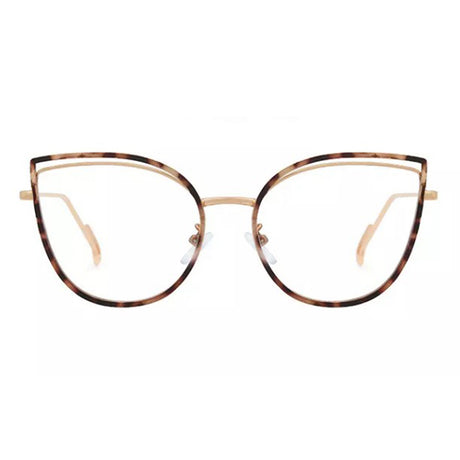 Techsuit Anti-Blue Light Glasses Reflex Metal (F95597-C13), Butterfly, Leopard