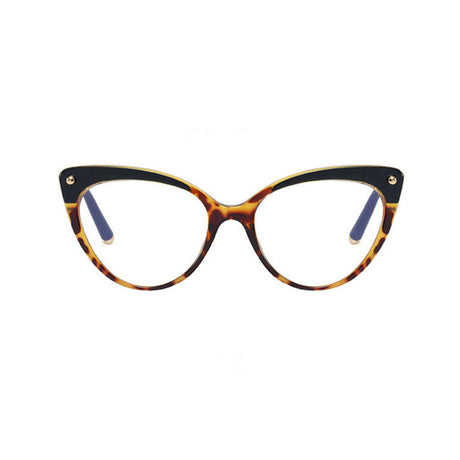 Techsuit Anti-Blue Light Glasses Reflex TR90 (F93308), Cat Eye, Leopard