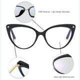 Techsuit Anti-Blue Light Glasses Reflex TR90 (F93308), Cat Eye, Leopard