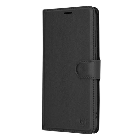 Husa de protectie Techsuit Leather Folio compatibil cu Samsung Galaxy S24 Plus, Negru