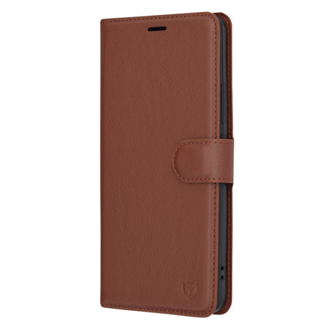 Husa de protectie Techsuit Leather Folio compatibil cu Xiaomi 13T / 13T Pro, Maro