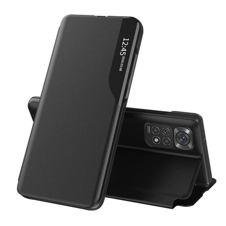 Techsuit eFold Series fekete könyvtok Xiaomi Redmi Note 11 / Note 11S telefonhoz