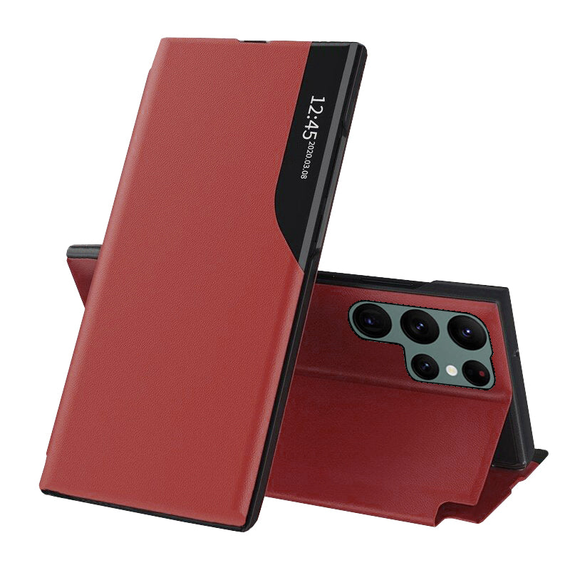 TechSuit Husa de protectie Techsuit eFold Series compatibil cu Samsung Galaxy S22 Ultra, Rosu