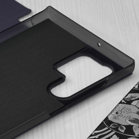 Husa de protectie Techsuit eFold Series compatibil cu Samsung Galaxy S22 Ultra, Albastru Inchis