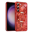 Husa de protectie Techsuit Luxury Glitter MagSafe compatibil cu Samsung Galaxy S23 Plus, Rosu