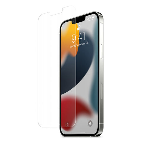 Folie de protectie Spigen (set de 2) Glas.tR EZ-FIT (AGL03385) compatibil cu iPhone 13 / iPhone 13 Pro / iPhone 14 / iPhone 16e / iPhone 17e, Transparent