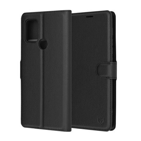 Husa de protectie Techsuit Leather Folio compatibil cu Motorola Moto G10 / Moto G20 / Moto G30, Negru