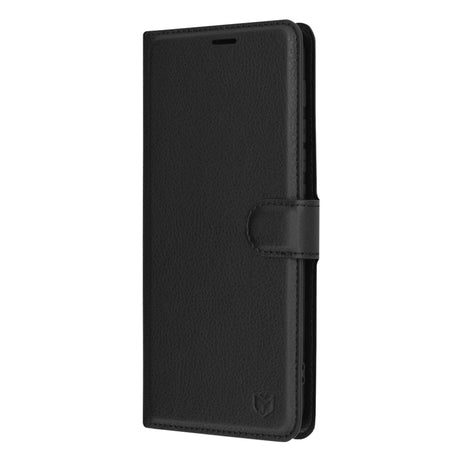Husa de protectie Techsuit Leather Folio compatibil cu Motorola Moto G10 / Moto G20 / Moto G30, Negru