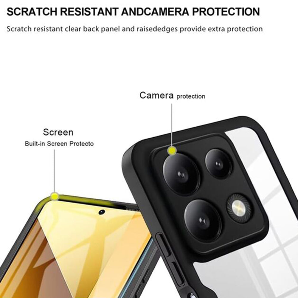 Folie de protectie Techsuit ColorVerse 360 Series + compatibil cu Xiaomi Poco X6 Pro, Roz