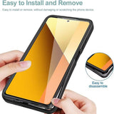 Folie de protectie Techsuit ColorVerse 360 Series + compatibil cu Xiaomi Poco X6 Pro, Negru