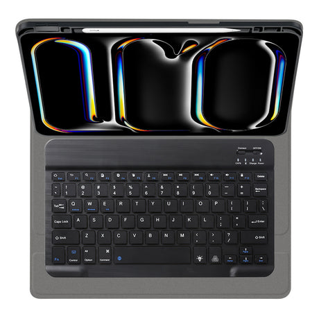 Husa de protectie tableta Techsuit CozyTab Case (with Pencil Holder/RGB Wireless Magnetic Keyboard) compatibil cu iPad Pro 11 (2024) / iPad Pro 11 (2025) - Black