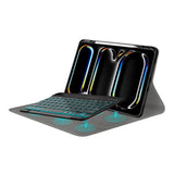 Husa de protectie tableta Techsuit CozyTab Case (with Pencil Holder/RGB Wireless Magnetic Keyboard) compatibil cu iPad Pro 11 (2024) / iPad Pro 11 (2025) - Black