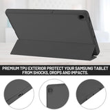 Husa de protectie tableta Techsuit Flex Trifold (with Pencil Holder) compatibil cu Samsung Galaxy Tab S6 Lite (2020/2022/2024), Negru