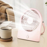 Techsuit Mini Fan (CT-108), Portable, Rechargeable, USB, Roz