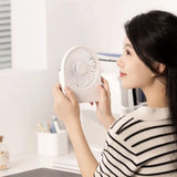 Techsuit Mini Fan (CT-108), Portable, Rechargeable, USB, Roz
