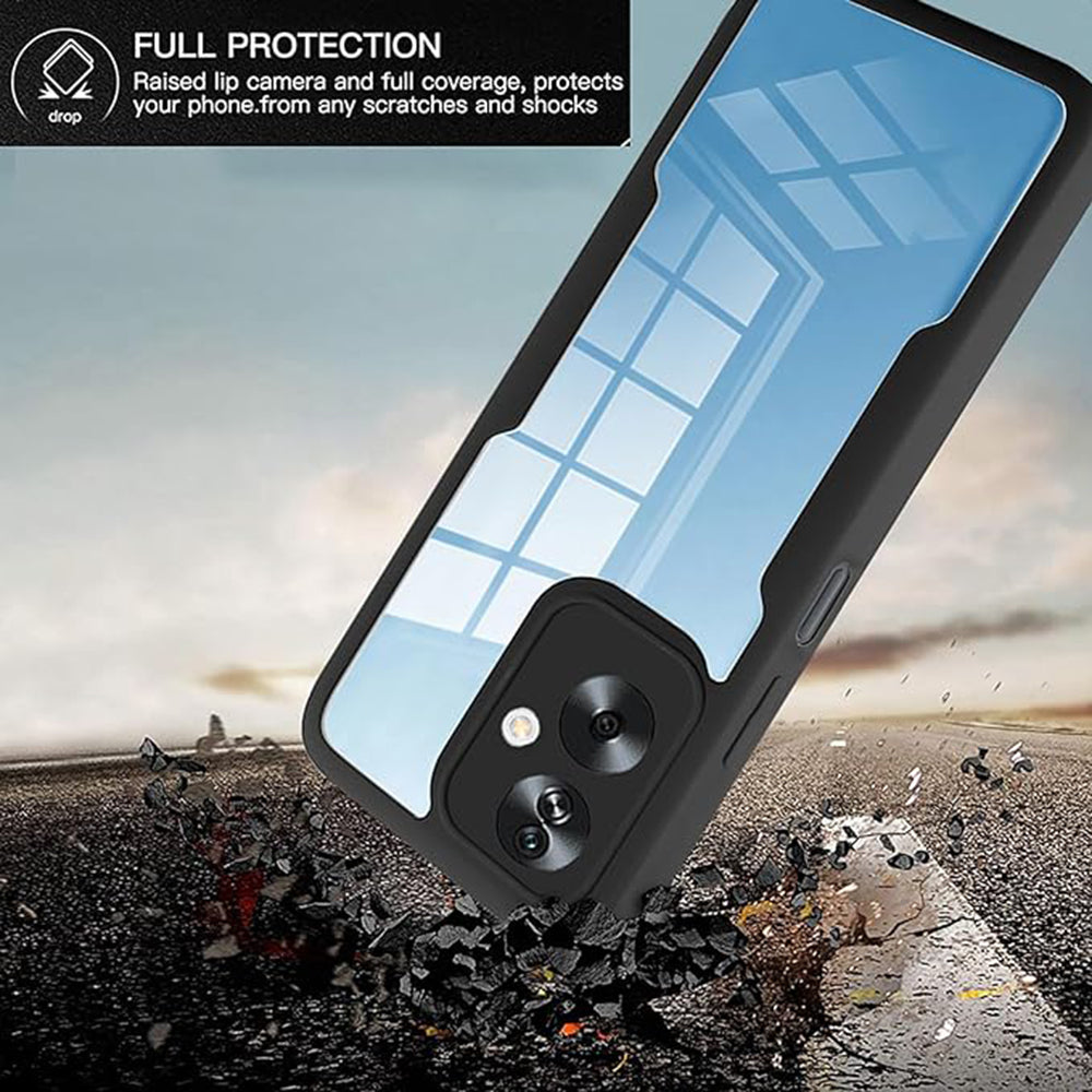 Folie de protectie Techsuit ColorVerse 360 Series + compatibil cu Oppo A79 5G / OnePlus Nord N30 SE, Negru