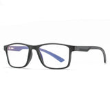 Techsuit Anti-Blue Light Glasses Reflex TR90 (F2388), Rectangular, Nisipiu Black