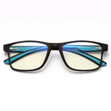 Techsuit Anti-Blue Light Glasses Reflex TR90 (F2388), Rectangular, Nisipiu Black / Blue