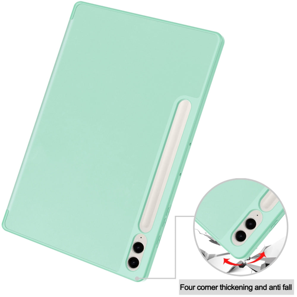 Husa de protectie tableta Techsuit Flex Trifold (with Pencil Holder) compatibil cu Samsung Galaxy Tab S9 Plus / S10 Plus / S9 FE Plus, Mov