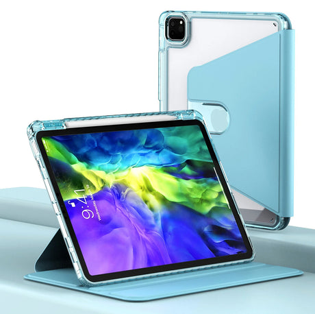 Husa de protectie tableta Techsuit Crystal Vision compatibil cu iPad Pro 11 (2024) / iPad Pro 11 (2025), Bleu