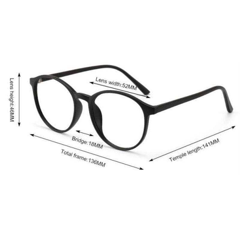 Techsuit Anti-Blue Light Glasses Reflex TR90 (F8551-C3), Round, Maro