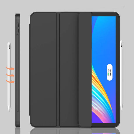 Husa de protectie tableta Techsuit Flex Trifold (with Pencil Holder) compatibil cu iPad Pro 12.9 (2018/2020/2021/2022), Matcha Green